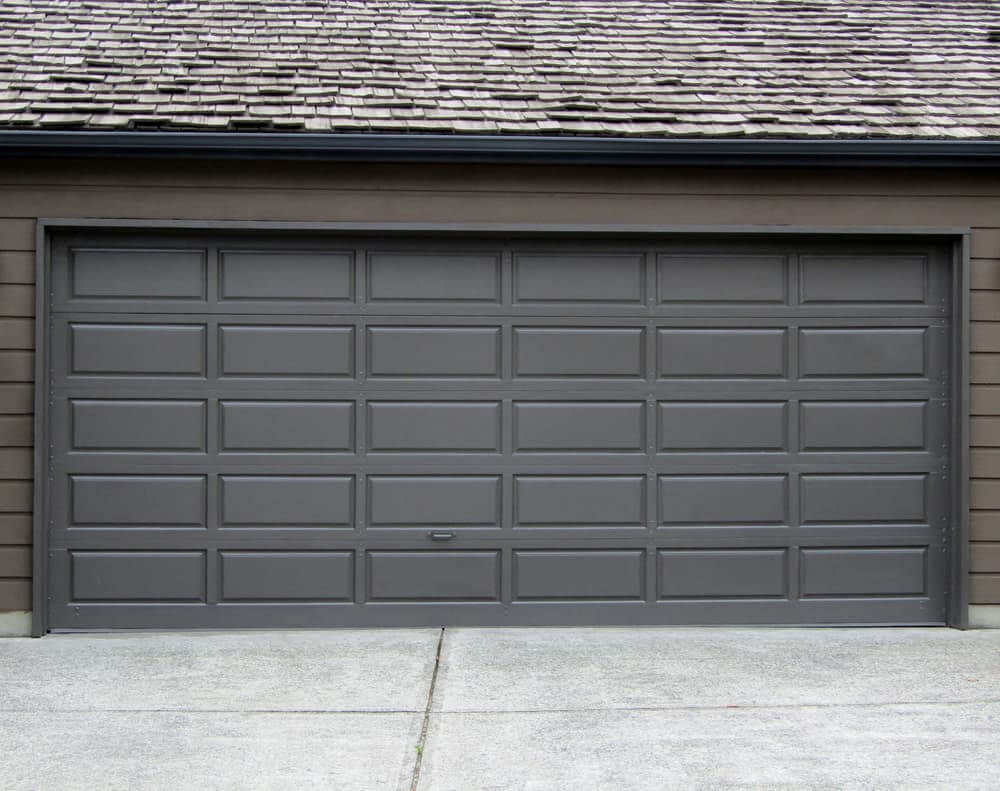 Modern Dark Grey Garage Door